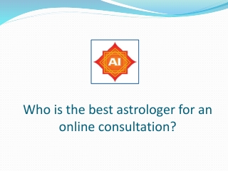 Who is the best astrologer for an online consultation