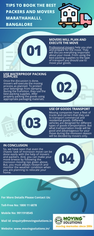 Tips to Book the Best Packers and Movers in Marathahalli, Bangalore