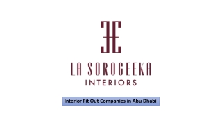 Interior Fit Out Companies in Abu Dhabi