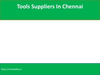 Tools Suppliers In Chennai