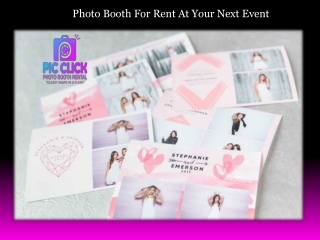 Photo Booth For Rent At Your Next Event