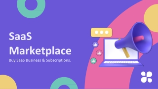 SAAS MARKETPLACE ppt