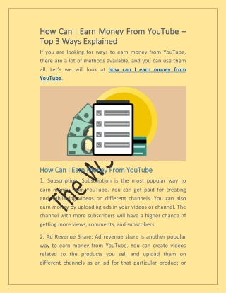 how can i earn money from youtube
