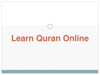 Learn Quran Online - Islamic Study Online