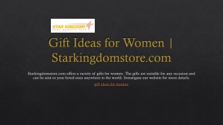 Gift Ideas for Women | Starkingdomstore.com