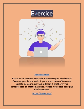 Trouver le meilleur cours de mathématiques de devoirs