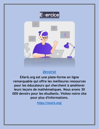 Recherche du meilleur devoir math
