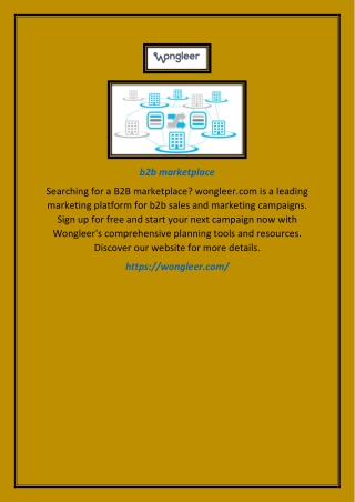 b2b marketplace