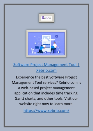 Software Project Management Tool | Xebrio.com