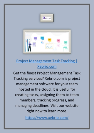 Project Management Task Tracking | Xebrio.com