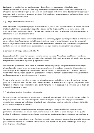 Si te has quedado fuera de tu casa, aqui tienes nuestros consejos