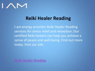 Reiki Healer Reading  I-am.energy