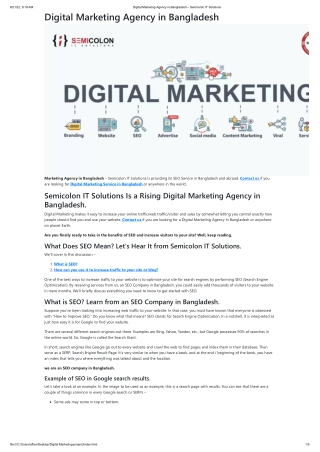 Digital Marketing Agency in Bangladesh – Semicolon IT Solutions