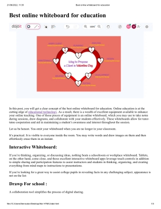 Best online whiteboard for education