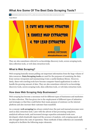 What Are Some Of The Best Data Scraping Tools (1)