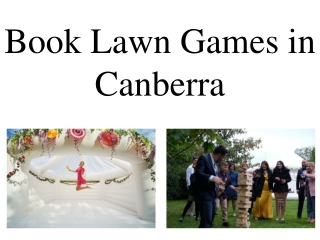 Book Lawn Games in Canberra