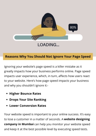 Reasons Why You Should Not Ignore Your Page Speed