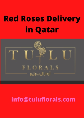 Red Roses Delivery In Qatar