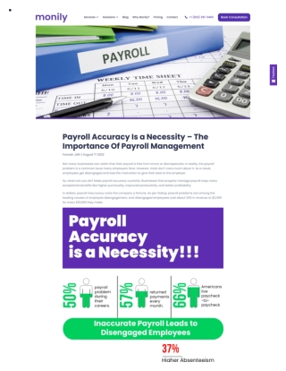 Payroll Accuracy Is a Necessity – The Importance Of Payroll Management