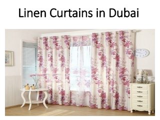 Linen Curtains in Dubai