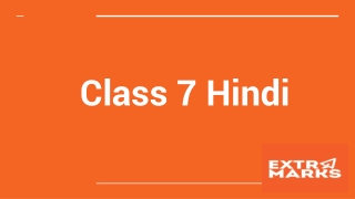 Class 7 Hindi