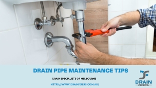 Drain Pipe Maintenance Tips