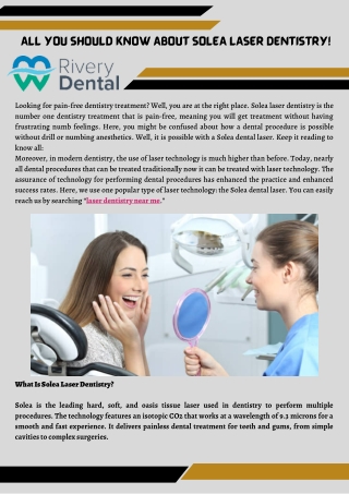 Laser Dentistry Near Me | Rivery Dental