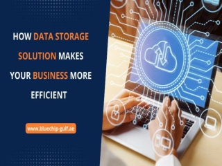 How data storage solutions makes your business more efficient.