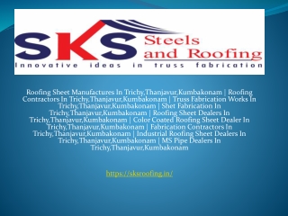 Roofing Sheet Manufactures In Trichy,Thanjavur,Kumbakonam