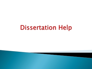 Dissertation Help