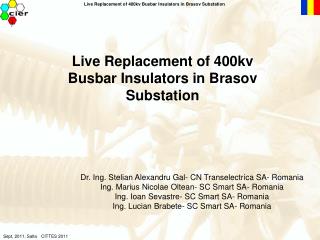 Live Replacement of 400kv Busbar Insulators in Brasov Substation