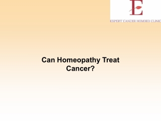 Can Homeopathy Treat Cancer