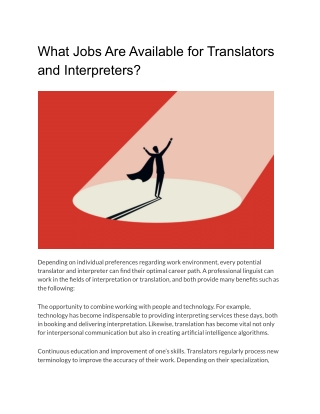 What Jobs Are Available for Translators and Interpreters_