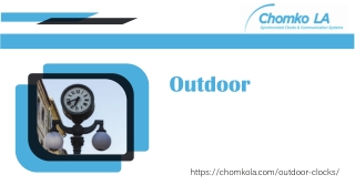 Manage the Set Up of Outdoor Lamp Post Clock- Chomko LA