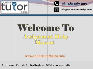 Assignment Help Muscat PPT