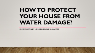 How to protect your house from water damage