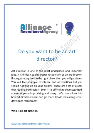 hiring art director