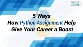5 Ways How Python Assignment Help Give Your Career a Boost