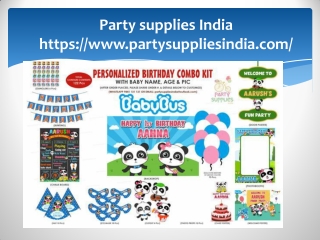 Customized Party Supplies Online