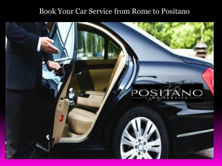 Book Your Car Service from Rome to Positano