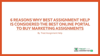 6 Reasons Why Best Assignment Help Is Considered