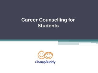 Career Counselling for Students - ChampBuddy