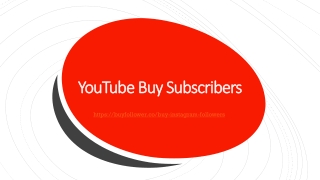 YouTube Buy Subscribers
