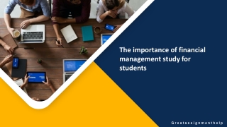 The importance of financial management study for students