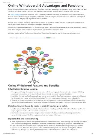 Online Whiteboard_ 6 Advantages and Functions