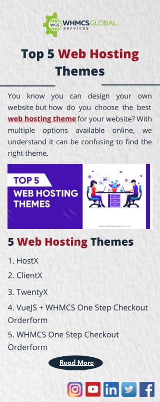 Top 5 Web Hosting Themes