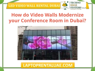 How do Video Walls Modernize your Conference Room in Dubai?
