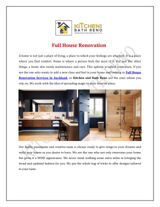 Kitchen N Bath-Full House Renovation PDF wORK