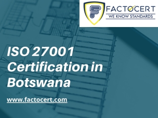 ISO 27001 Certification in Botswana