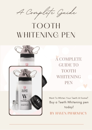 Tooth Whitening Pen